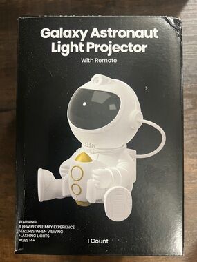 Galaxy Astronaut Light Projector - White